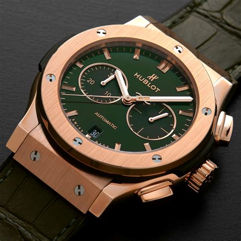 greed and gold hublot|Hublot gold chronograph.